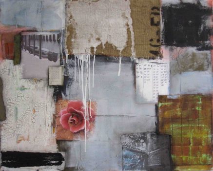 Mixed Media - Collage trifft Acryl